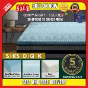 Giselle Memory Foam Topper Mattress Toppers Cool Gel Bamboo Cover 7-zone Pad Mat