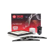 Sakura Front Wiper Blades & Filter Service Kit for Mitsubishi Triton MK 3.0L