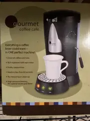 Lexxus Gourmet Coffee Cafe Single Cup Coffee Maker Machine W Frother Sealed