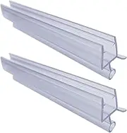 Shower Door Sweep Frameless Glass Shower Door Seal Strips Windproof Stop Shower Leaks Bathroom Clear Shower Door Bottom Seal Strips, 6mm