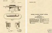 Frank Lloyd WRIGHT DESK US PATENT Art Print READY TO FRAME!!!!! classic vintage