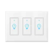 3 PACK Smart Switch WIFI Light Wall Works With Alexa Google Home Smart life APP