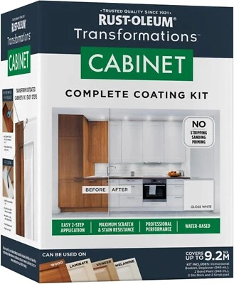 Rust-Oleum Cabinet Transformation Kit Gloss White Kitchen Paint Resurfacing