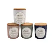 bulk 24 Soy Blend Candle ln Glass Jar 220G 4 Assorted