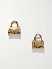 [Balenciaga] Balenciaga - Gold-tone Earrings - One size One size Gold