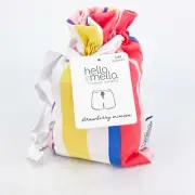 Hello Mello Lounge Shorts Strawberry Mimosa Small Medium Striped Vibrant