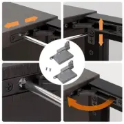 2Pcs Aluminum Frame Door Hinge Up and Down Shafts Concealed Hinge Enduring