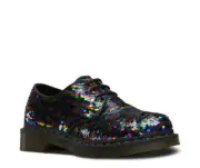 Dr Martens 3 Hole 1461 Sequin Rainbow Silver 24597980 Classic Doc