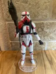 Black Series Incinerator Trooper (The mandalorian) Acrylic Base / Stand *NO Toy*