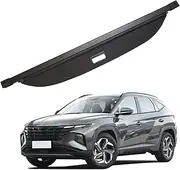 Cargo Cover Black Privacy Screen Retractable Trunk Tonneau Cover Luggage Shield Shade Cargo Cover for Hyundai for Tucson 2022 2023