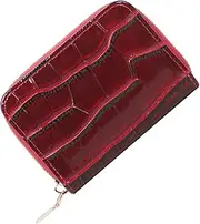 [LIFKOME] Accordion Card Case Zipper Wallet for Women Compact Coin Storage Holder Card Purse Stylish Design for Shopping and to Clean Lightweight Practical