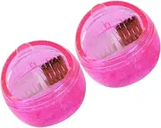 BELLIFFY 2pcs Nail Drill Bits Cleaning Brush Case for Manicure Supply Professional Nail Drill Bit Cleaner Dust Brush Tools Accessory