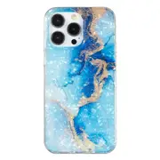 For iPhone 12 Pro Max 6.7 inch IMD Marble Flower Phone Case Shell TPU Phone Cover Gold Marble