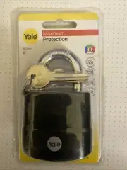 55MM BORON STEEL PADLOCK Yale High Protection Weatherproof Theft Resistant Lock