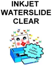 INKJET Water Slide Decal Paper - 50 Sheets - CLEAR - FREE SHIPPING!