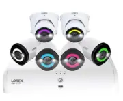 New Lorex 4K+ UHD 12MP Wired Security Camera System with 6 Cameras & 2TB HDD