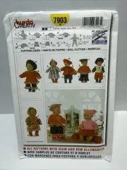 Burda 7903 Craft Doll Clothes 16"-18" Pattern *Uncut