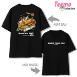 [TEEMO STORE] 越南菜 T 恤 - 食品 T 恤 - 黑白肉麵包中性寬款