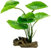 Fish Tank Decor Aquarium Decorations Ornaments Betta Leaf Pad Hammock 6Inch Plas