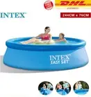 8ft x 30in INTEX Easy Set Inflatable Round Swimming Pool Above Ground FREE SHIP