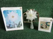 Brand New Hallmark Glowing Snowflake Tree Topper & Magic Cord Wonder & Light