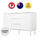 Luxury Sideboard Buffet Cabinet with Adjustable Shelves, Storage & Drawers
