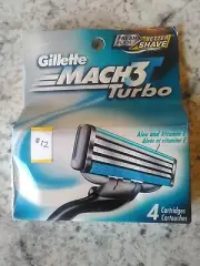 (New) Authentic Original Gillette Mach 3 Turbo 4 Cartridges