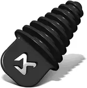 AKRAPOVIC P-GUV007 Silencer Plug, Black, 0.9-2.2 inches (22-55 mm)