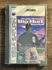 Brand New Frank Thomas Big Hurt Baseball Sega Saturn Game 1996 Sealed No Cracks