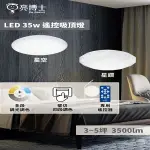 【燈王的店】亮博士 LED 35W 星空 星鑽吸頂燈 遙控調光調色 臥室 書房 PE0278BR24