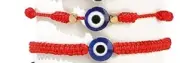 2 PC Evil Eye Bracelets Set Jewelry Unisex Bead Charm String Knot Bracelet 1709