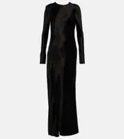 [Christopher Esber] Christopher Esber Palladium satin gown AU 6 black
