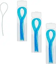 Pack of 150 Dental Floss Threaders, Dental Floss, Gum Floss, Dental Floss for Bridges, Deep Cleaner Dental Floss Threader, for Braces Bridges and Implants Dental Floss Threader (Blue)