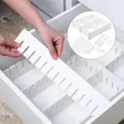 34 Pcs Plastic Partition Set Adjustable Drawer Divider Home Separator