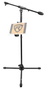 Samson BT4 Microphone Mic Stand w/ Boom+Tripod Base+Smartphone/Tablet/iPad Mount