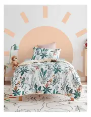 [Jack & Ava] Cheeky Monkey Comforter Set in White