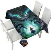 Into Wonderland Alice Scary Forest Tablecloth