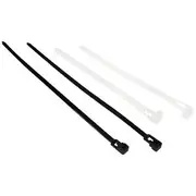 Keji Reusable Cable Ties Black and White 200 Pack