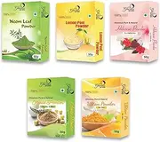 Combo Pack of 5 (Neem Leaf, Lemon Peel, Amla, Hibiscus & Ubtan Powder) 250gms(50gX5)