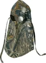 New Cabela's ScentLok Mossy Oak Full Headcover Hat Camo Hunting __S227