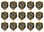 5 Sets Harrows Dimplex Standard Dart Flights - Ships Tracking - Cross Swords