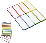 Loopunk 54 Pcs Magnetic Dry Erase Labels Name Plate Tags Flexible Magnetic Label Stickers for Whiteboards Refrigerator Crafts（8 * 3cm）