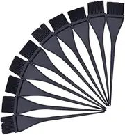 minkissy Curly Hair Brush Hair Oiling Applicator 10pcs Hair Blending Tools for Tool Kit Black Dye Brush Highlight Brush Mix
