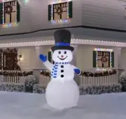 9-ft. Airblown snowman inflatable with Christmas present