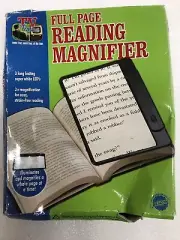 Full page reading magnifier whit led's