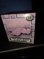 McDonald’s Minecraft Movie Happy Meal Toy # 11 pink wool Block pink sheep