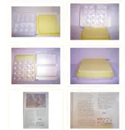 Tupperware Deviled Egg Container, Seal, 2 Egg trays Pearl Yellow Millennium New