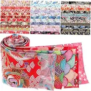 ULDIGI Quilting Fabric Strips 40pcs Patchwork Strips Multi-use Decorative Fabric for Crafts