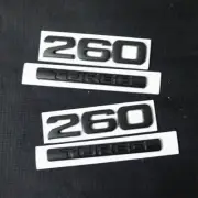 Matte Black 2x TURBO + 2x 260 Metal Decal Sticker Badge Emblem Tailgate Car Type (for: MG)