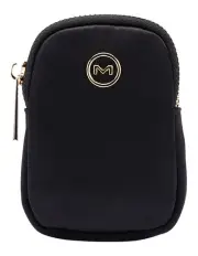 [Mocha] Ebby Mini Pouch in Black/Light Gold